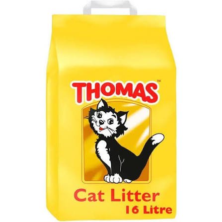 Thomas Cat Litter Natural Minerals Clumping Sand, 16L Bag | Odor Control | East Mark